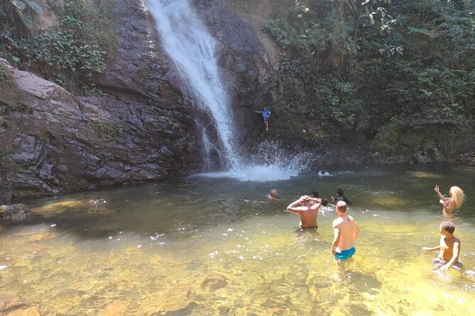 16 Lines Zipline, Cave, Hiking & Biausevu Waterfall Combo Tour - The Biausevu Waterfall stop: kava ceremony, jungle hike, then the water payoff