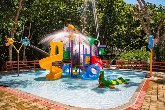 Admission + 2x Zip Line + Unlimited Water Slide Rides - Wildlife exhibits and the outdoor reef pool, including turtle feeding