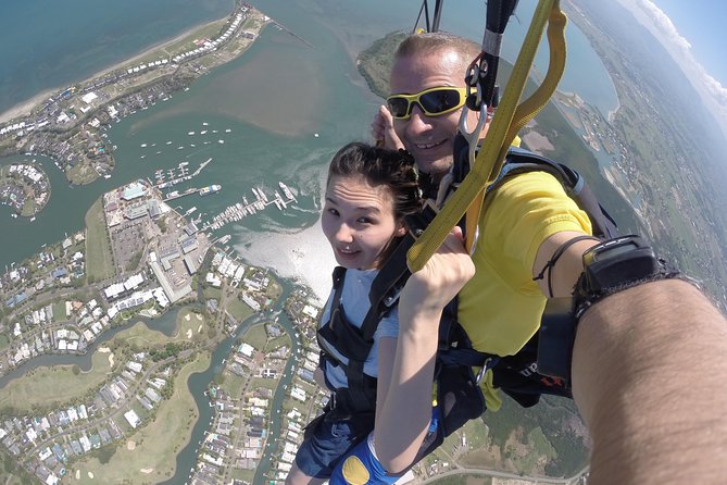 Extreme 12000ft Tandem Jump (45 seconds free fall) - Stop 1 in Practice: The Scenic Flight Over the Mamanuca Islands