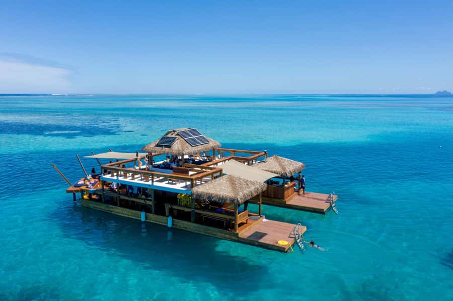 Fiji: Cloud 9 Floating Bar and Pizzeria Day Trip - Life on Cloud 9: sunbeds, sun decks, and DJs in your ears