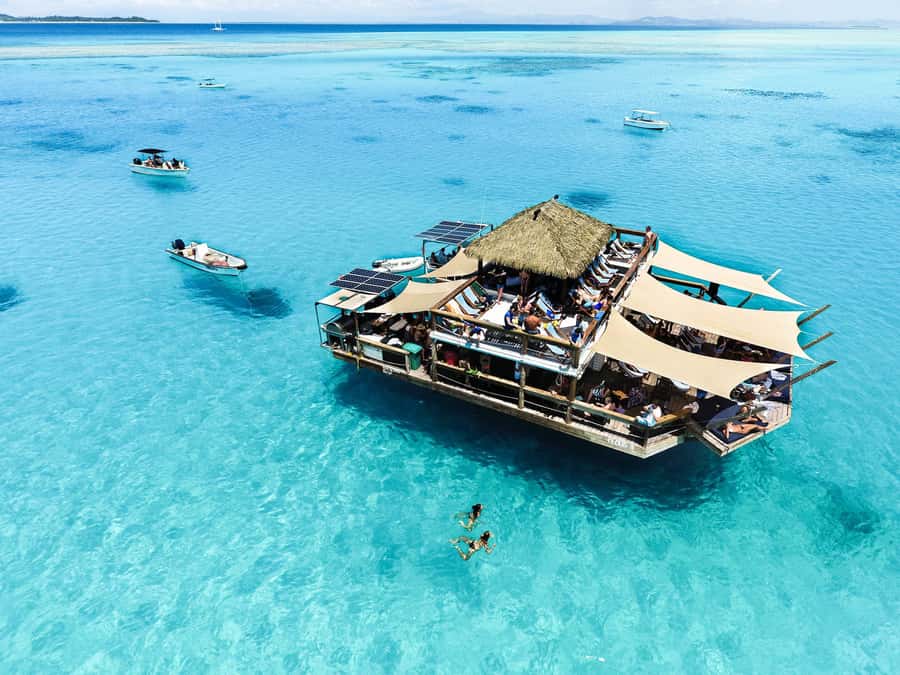 Fiji: Cloud 9 Floating Platform & Water Sports Adventure - Getting to Cloud 9 from Port Denarau: the long boat ride reality