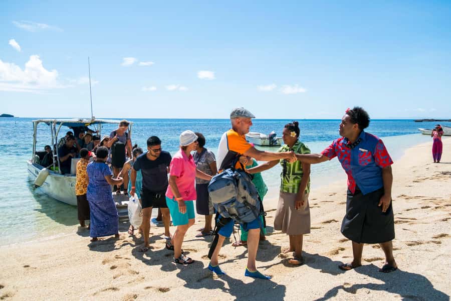 Fiji: Kuata Island Marine Conservation Experience Full Day - Barefoot Kuata lunch: buffet food, plus practical notes about drinks and dietary needs