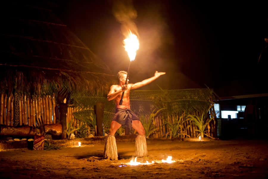 Fiji: Sunset River Cruise & Island Fire Dance Experience - Getting there on the Tourist Transport Fiji coach: time management from hotel pickup