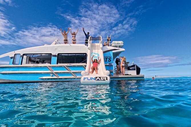 Ride & Slide by South Sea Cats - Half Day Snorkelling Trip - The Ride-and-Slide setup that makes Fiji feel instantly fun