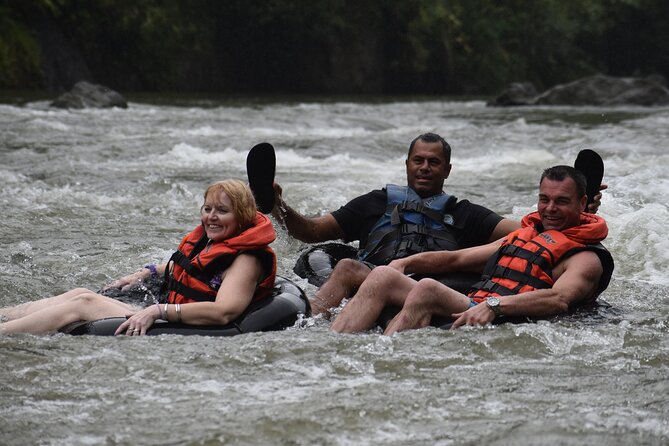 River Tubing Fiji / Suva Shore Excursion Cruise Ship Passengers - The longboat ride upriver: rainforest scenery and real guide energy