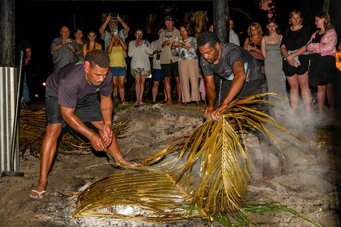 Sunset Cruise with Dinner and Fire Show - Lovo earth oven dinner: what you’ll eat and how it lands